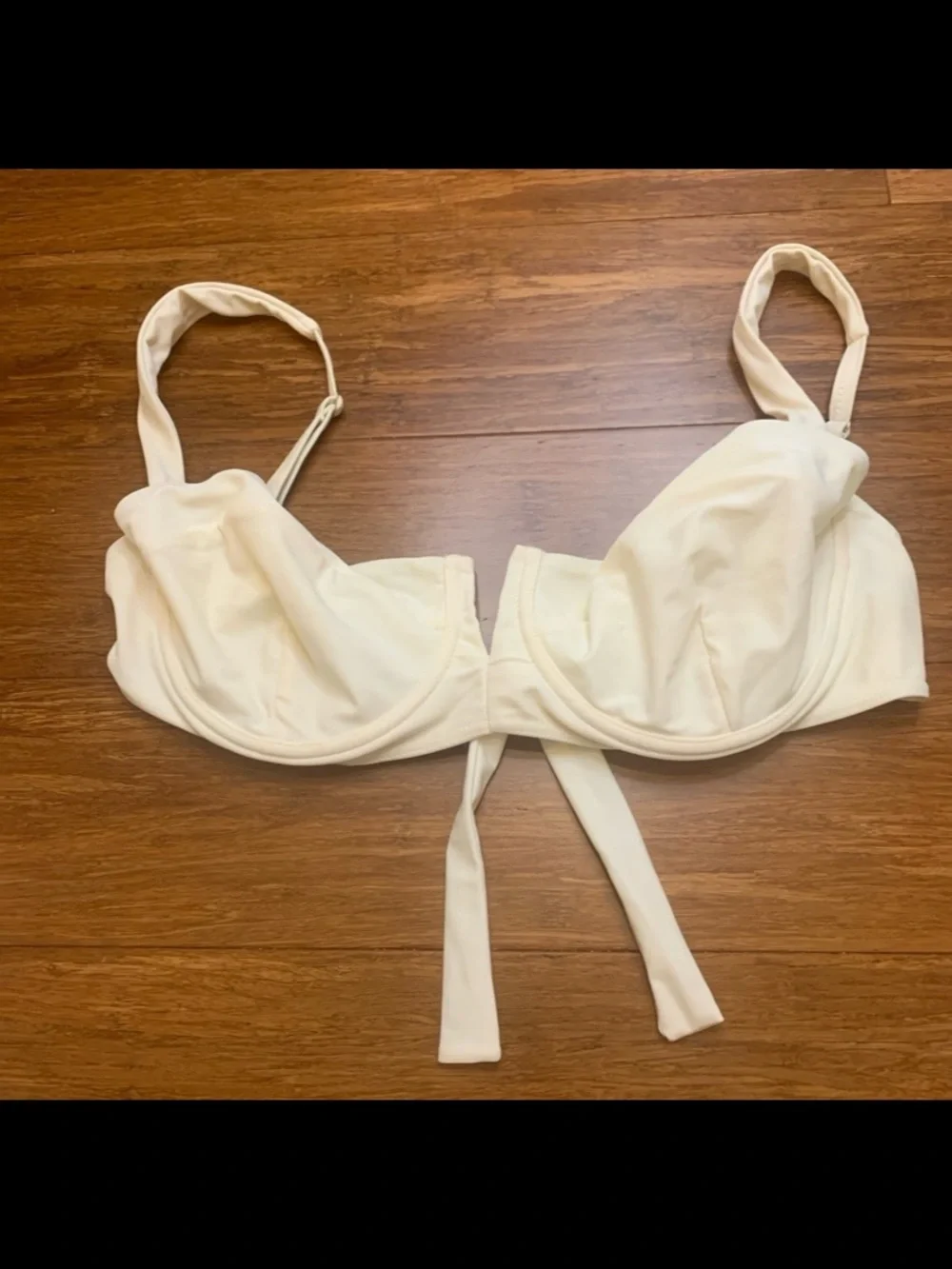 Lot of 2 Monday swimwear V XL bikini clovelly tops ivory and leopard print